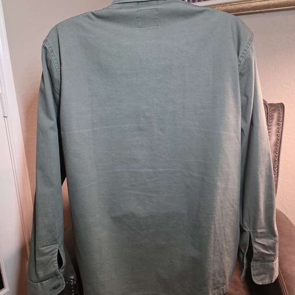 Abercrombie & Fitch Olive Military Jacket/Button Up Shirt. - Picture 5 of 5